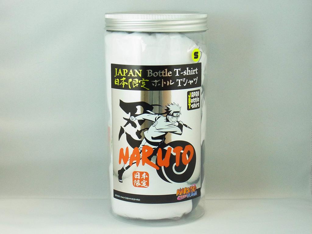 NARUTO Shippuden Japan Limited Bottle Naruto Белая футболка L