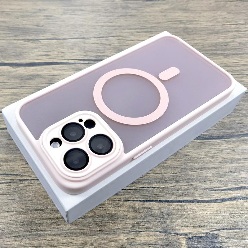 Роскошный матовый чехол для iPhone 16 15 14 13 12 11 Pro Max iPhone15 iPhone14 iPhone13 для Magsafe Magnetic Anti-Fingerprint Covers