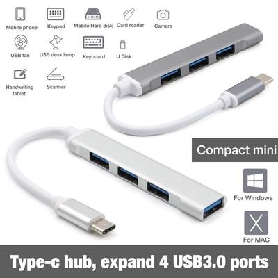 USB C HUB 3,0 Type C 4-портовый мульти-сплиттер-адаптер OTG для Lenovo Xiaomi Macbook Pro 13 15 Air Pro PC Компьютерные аксессуары