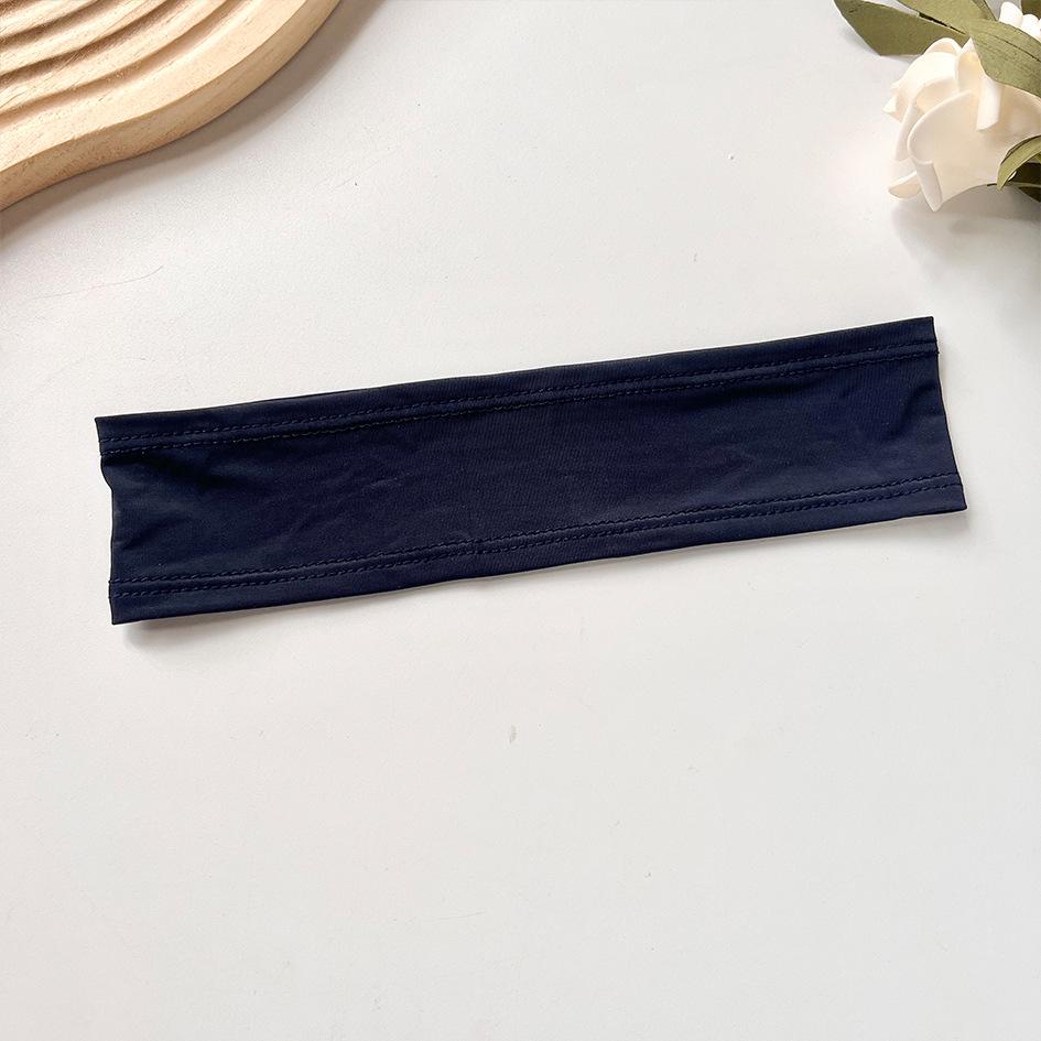 Трансграничная повязка для йоги из ледяного шелка: Однотонная повязка на голову для фитнеса, умывания лица и закалывания волос