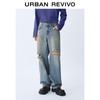 Мужские джинсы из состаренного денима в стиле ретро UR