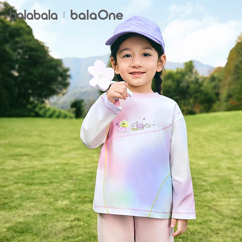Детская футболка с принтом с длинным рукавом Balabala balaOne