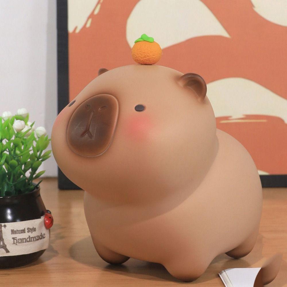 Capybara Capybara Piggy Bank Waterproof Safe Deposit Box Crayon Capybara Piggy Bank  Coins Cash
