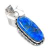 Natural Lapis Lazuli Gemstone 925 Sterling Silver Jewelry Pendant 2.21" P1M93