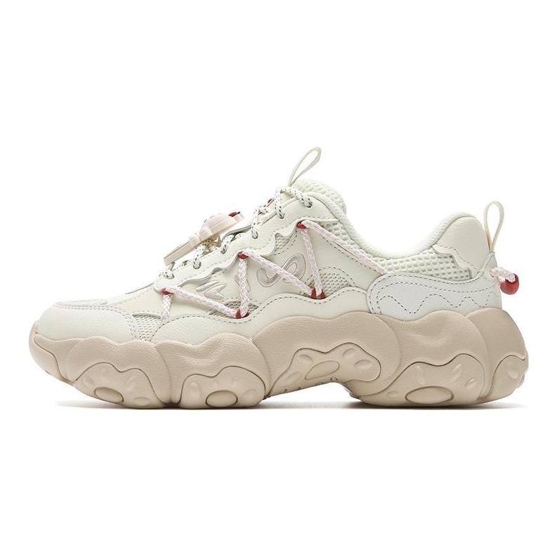 Fila FLUID 6 Амортизация Устойчивость к истиранию Покрытие Легкие Низкие Массивные Кроссовки Женские Цвет: Сладкая Кукуруза Желтый F12W612137FSM