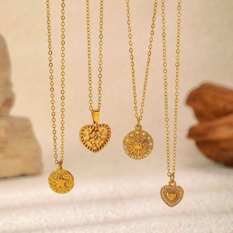 INS Style 18K Gold Stainless Steel Necklace For Women Luxury Premium Sweater Chain Tarnish Free Clavicle Chain Jewelry