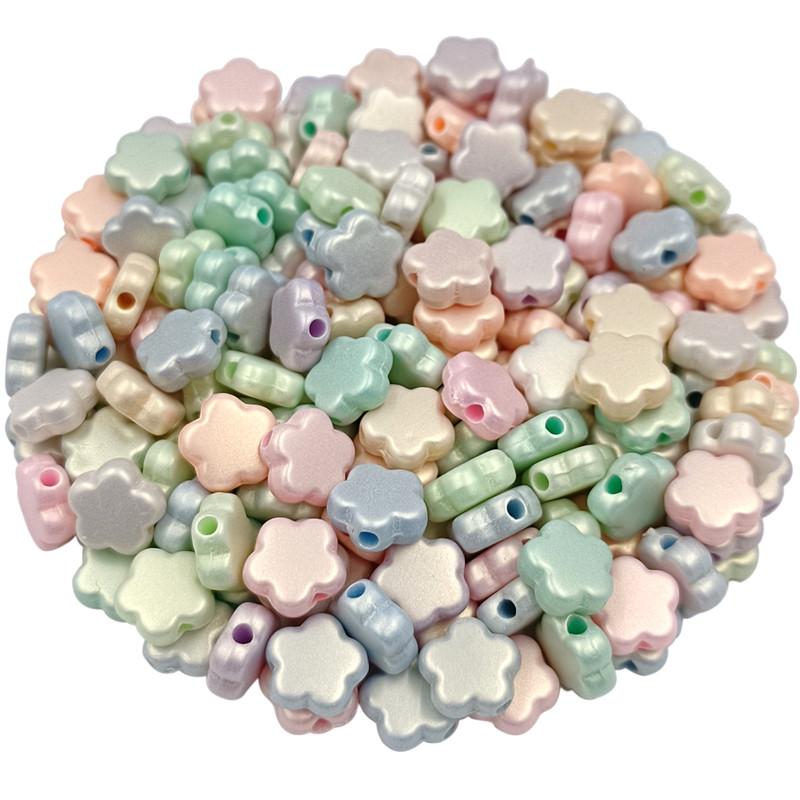 50-200 шт. изготовление ювелирных изделий сердце цветок звезда макарон матовый DIY для бусин