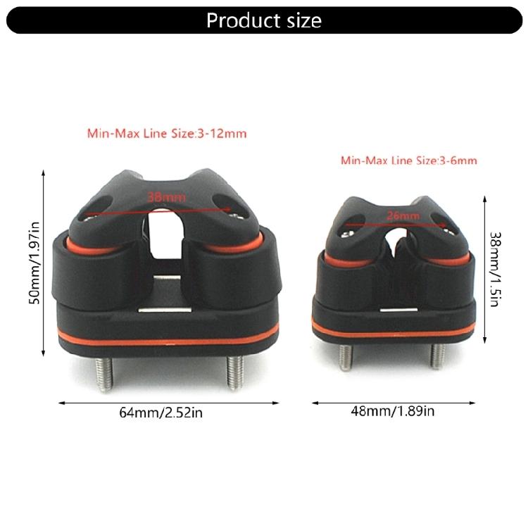 Boat Cleats Wire Rope Fairlead Kayak Accessories Marine Line Cleats Bearing Carbo Cleat for Boat Canoe