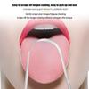 1Pcs Stainless Steel Tongue Scraper U-Shaped Metal Fresh Breath Cleaning Coated Tongue Toothbrush Oral Hygiene Care Tools