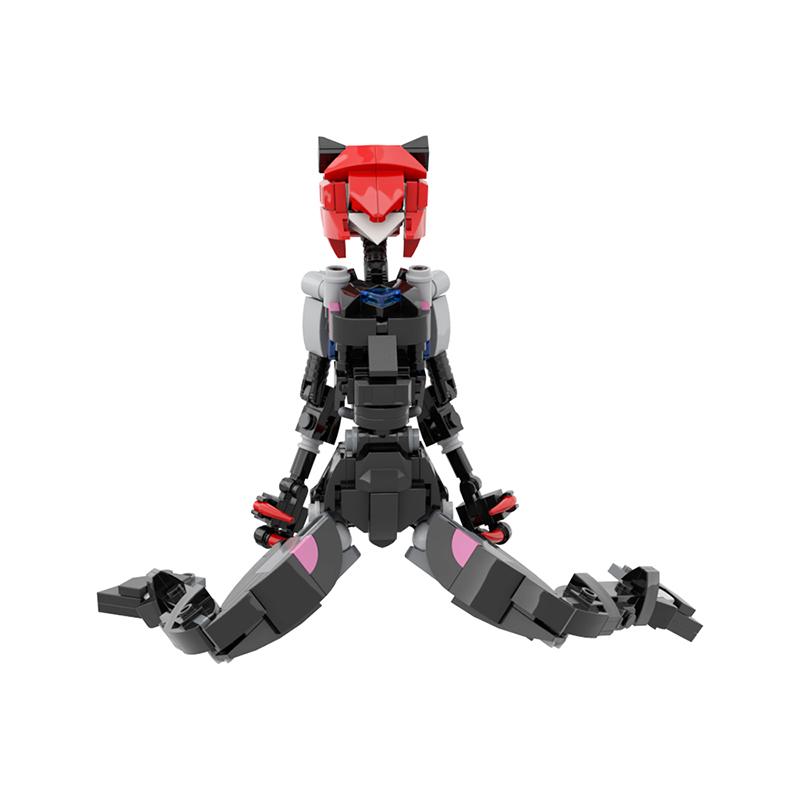 LEQUMOC Робот-девушка Мобильный костюм Девушки-кошки Идеи Набор MOC Строительные блоки Игрушки для Подарков Игрушка 231 шт. Кубики