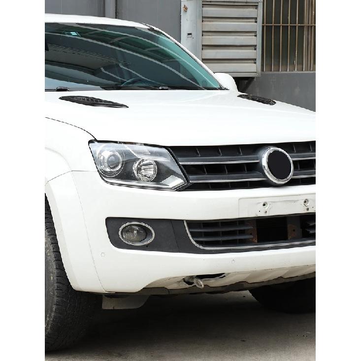 Car Hood Air Vent Cover Trim For Volkswagen Amarok 2011-2018 ABS Carbon Fiber Exterior Car Accessories