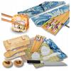 Wooden Sushi Press with Roller Wooden Form 17 Pieces Set