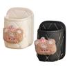 Cute Leather Plush Bear Car Water Cup Holder Clip On Car Door Interior Accessories Multifunctional Car Seat Storage Box