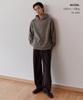 MUSINSA STANDARD [Victoria Wool] Ribbed Hooded Knit [Taupe]