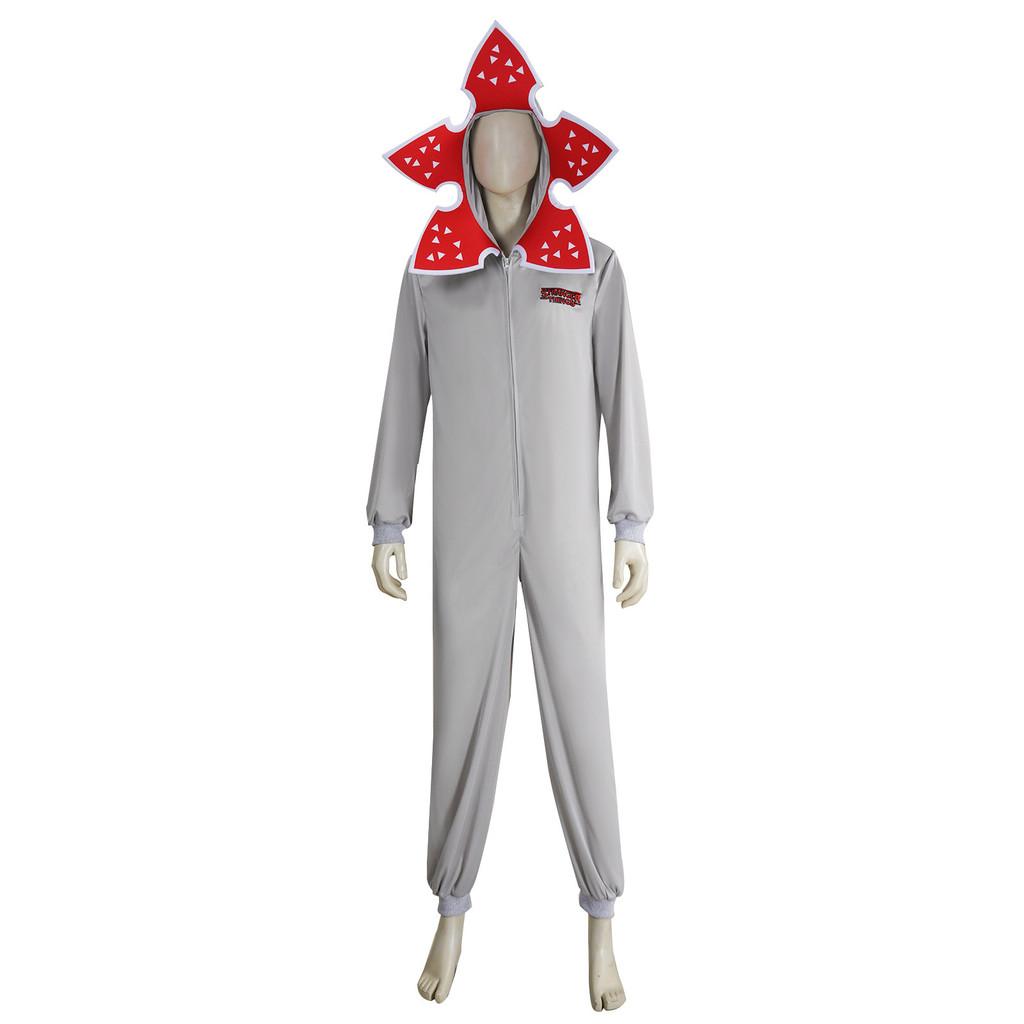 Stranger Things 5 Cosplay Costume With Blowout Face Plant Monster Jumpsuit For Adults And Teens