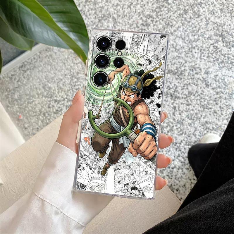 Ones Pieces Comics S26Ultra Case Coque For Samsung Galaxy S25 S26 S24 S23 Ultra S22 S20 Plus S21 S25 FE A57 5G Clear Phone Cover