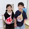 Cute Mushroom Pattern And Portable Function Children Trendy Nylon Chest Wallet