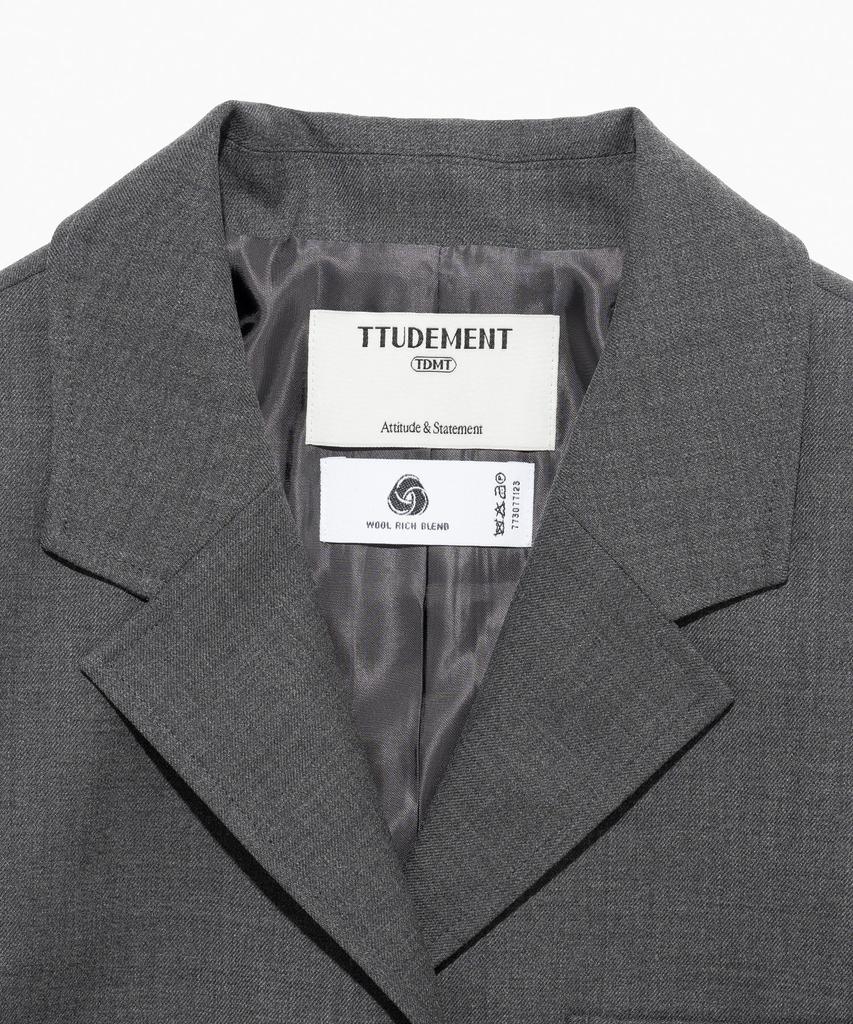 Ttudement Vintage Wool Jacket Charcoal
