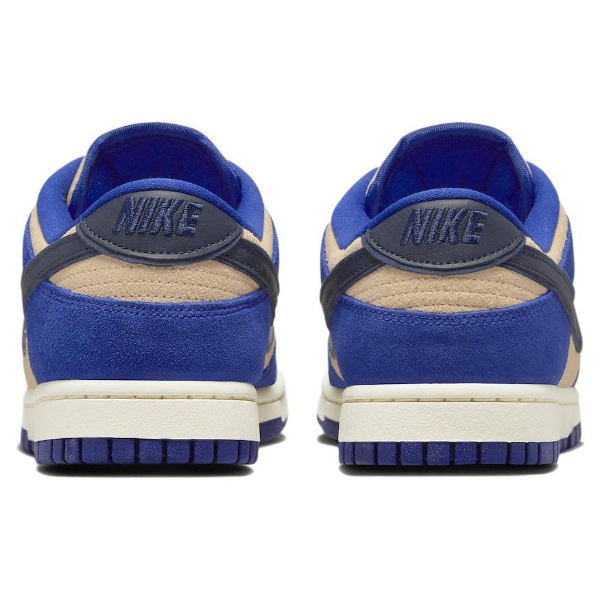 Nike Dunk Low LX Синие замшевые женские кроссовки Deep-Royal-Blue Dark-Obsidian DV7411-400