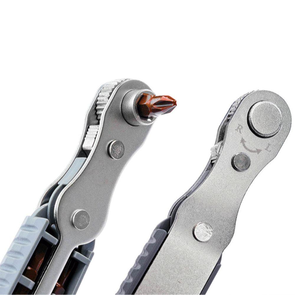 Socket Wrench Mini Ratchet Wrench Cross Slotted Repair Screwdriver  Assembly