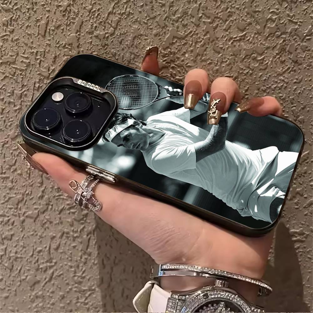 Tennis-Roger Federer Phone Case For IPhone17 16 11 12 13 14 15 16 Pro Max Plus Cover Colored Silver Funda Bumber