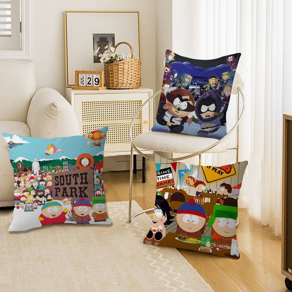 Classic Animation SSouth Cartoon Park Pillow Cover Sofa Cushion Cover Home Room Decoration Children Gift