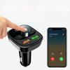 Беспроводной автомобильный FM-передатчик Bluetooth с громкой связью, двойной USB-адаптер для зарядного устройства, светодиодный цифровой дисплей, Aux беспроводной FM-модулятор