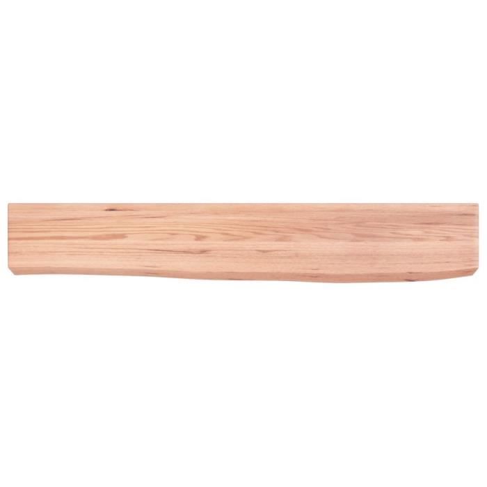 VidaXL Wall Shelf Light Brown 60x10x6 Cm Solid Treated Oak Wood 363640