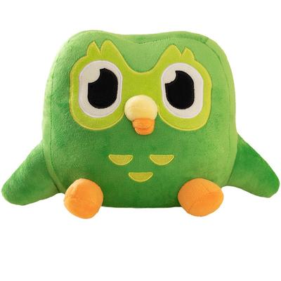 30 см зеленая плюшевая игрушка Duolingo Сова Duo Plushie of Duo The Owl мультфильм аниме кукла сова мягкая мягкая игрушка детский подарок на день рождения