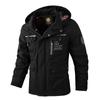 Men's Mid-Length Hooded Windbreaker Jacket - Autumn European & American Business Style