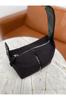 Women's Stylish and Useful Shoulder Bag Women's Black Archi Canvas Bag
