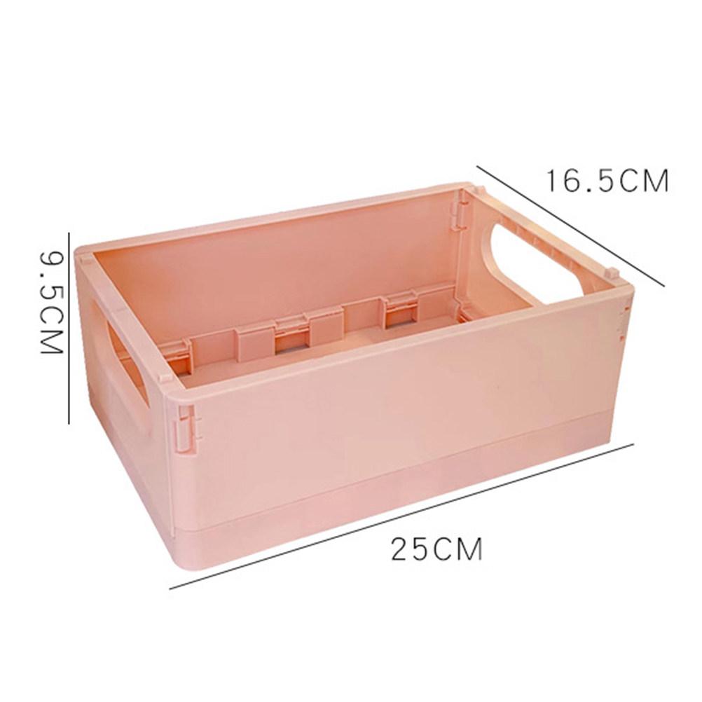 Foldable Book Storage Basket Plastic Desk Organizer Multi-Function Desktop Sundries Storage Container Office Holder