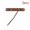 2PCS Portable Strap Holder with Clasp Women Beach Outdoor Snap-On Leather Glove Holder for Handbag Hat Towel