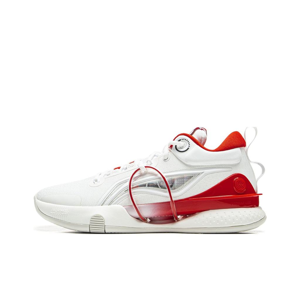 Li Ning Flash 8 Premium Basketball Shoes Men Sneaker White Red ABAU111-1