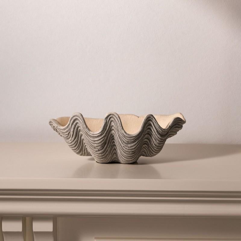 Resin Seashell Art Decorative Figurine Coastal Home Hotel Display Minimalist Wabi Sabi Style