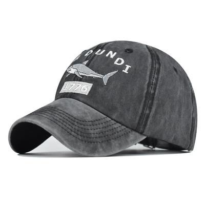Бейсболка унисекс из 100% потертого хлопка, бейсболка Snapback для женщин, повседневные кепки Gorras, кепки в стиле ретро с вышивкой акулы и буквами