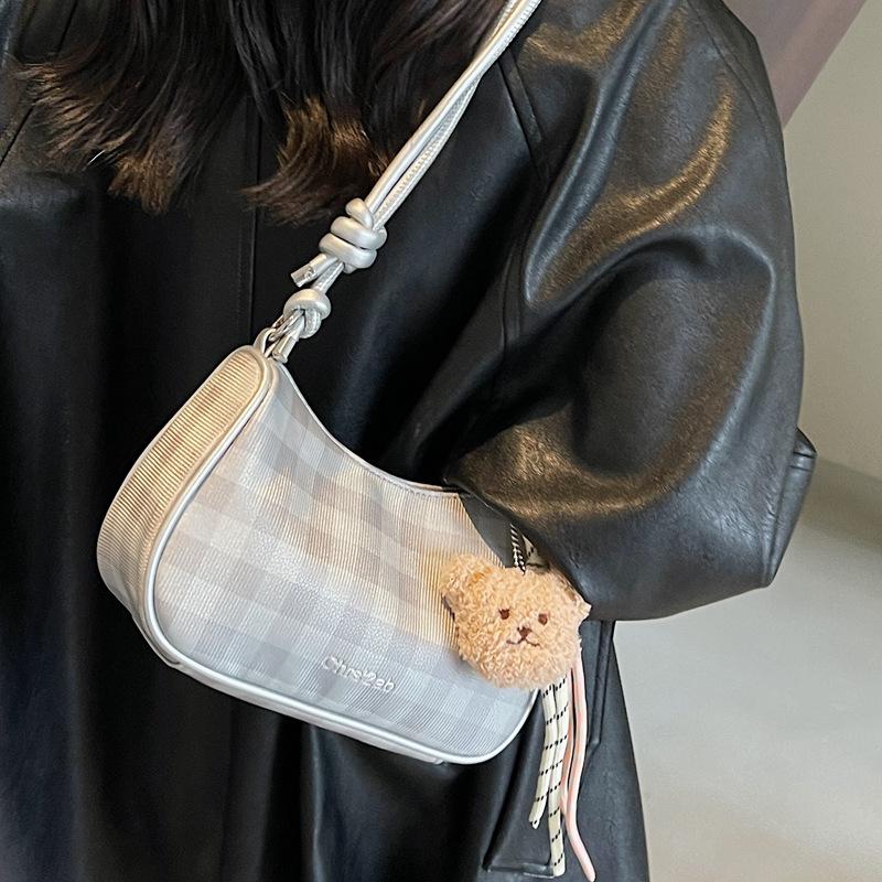 Korean Version of Niche Design Pleated Handbag Bag Women's 2025 Summer New Fashion Fashion Versatile One-shoulder Crossbody Bag