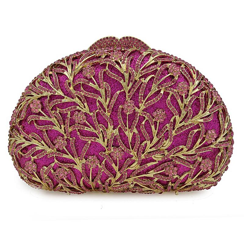 Sea Grass Evening Bag Crystal Clutches Blue Rhinestone Diamond Wedding Purses WHTUOHENG Party Cocktail Purses For Gala Gold Bag