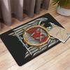 Vintage metal print Rug Floor Mat for Living Room or Bedroom Soft and Comfortable Carpet a Gift for Birthday and Holiday.PFF260912053