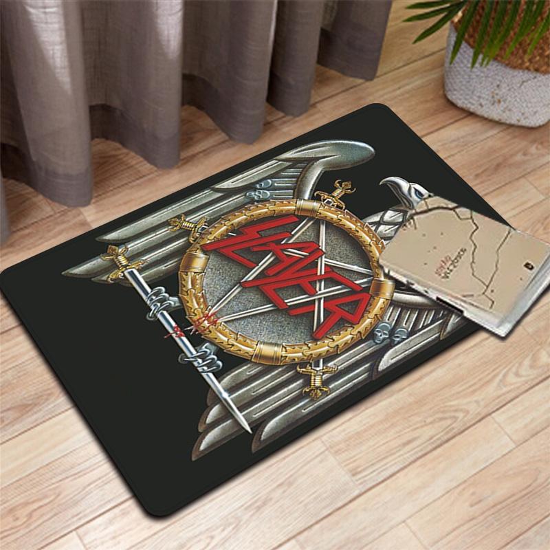 Vintage metal print Rug Floor Mat for Living Room or Bedroom Soft and Comfortable Carpet a Gift for Birthday and Holiday.PFF260912053