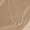 S925 Sterling Silver Thorned Crown Pearl Necklace - Women's Luxury Clavicle Chain Jewelry
