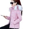Women's Hair Collar Short Slim Warm Jacket Fluffy Zipper Jacket Plus Size Warm Jacket Winter Warm Hooded Jacket