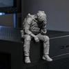Talos 3D Printed Soldier Figurine Ornament, Sitting Tactical Statue, Funny Tired Sculpture for Table Shelf Edge Decor