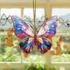 Акриловая красочная бабочка подвесное украшение двухстороннее внутреннее наружное рождественская елка настенное окно