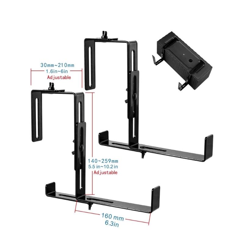 2 шт. кронштейны для цветочных горшков, регулируемые кронштейны для цветочной коробки, кронштейны для оконной коробки, уличный крючок для цветочных горшков для забора, сада