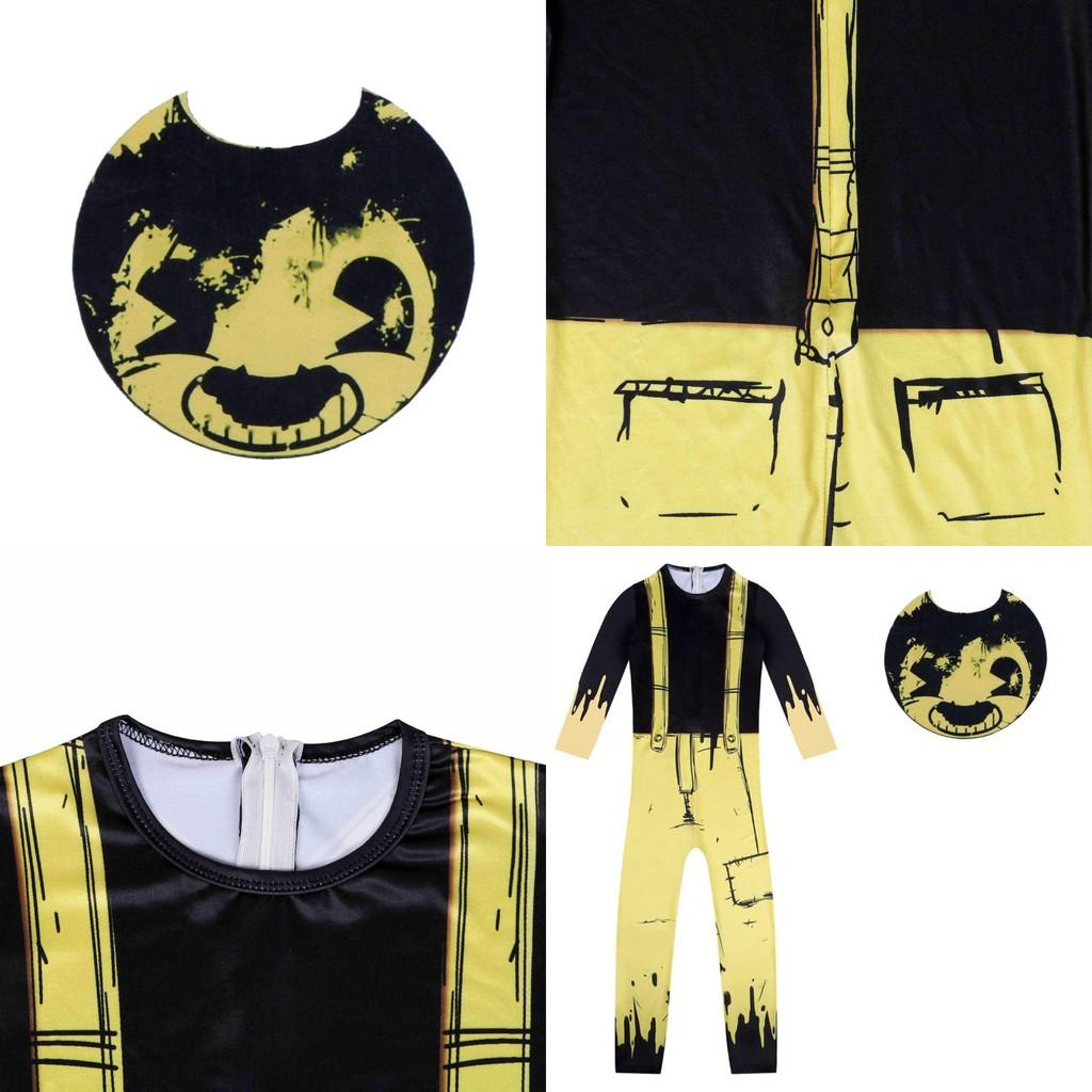 Детский костюм Bendy And The Ink Machine Хэллоуин Косплей Комбинезон Маска Набор Для Детей