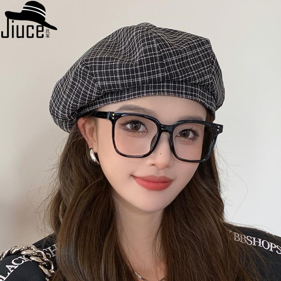 Новый берет, женственный повседневный плед, простая шляпа художника, литературная шляпа-бутон, нишевая шляпа газетчика