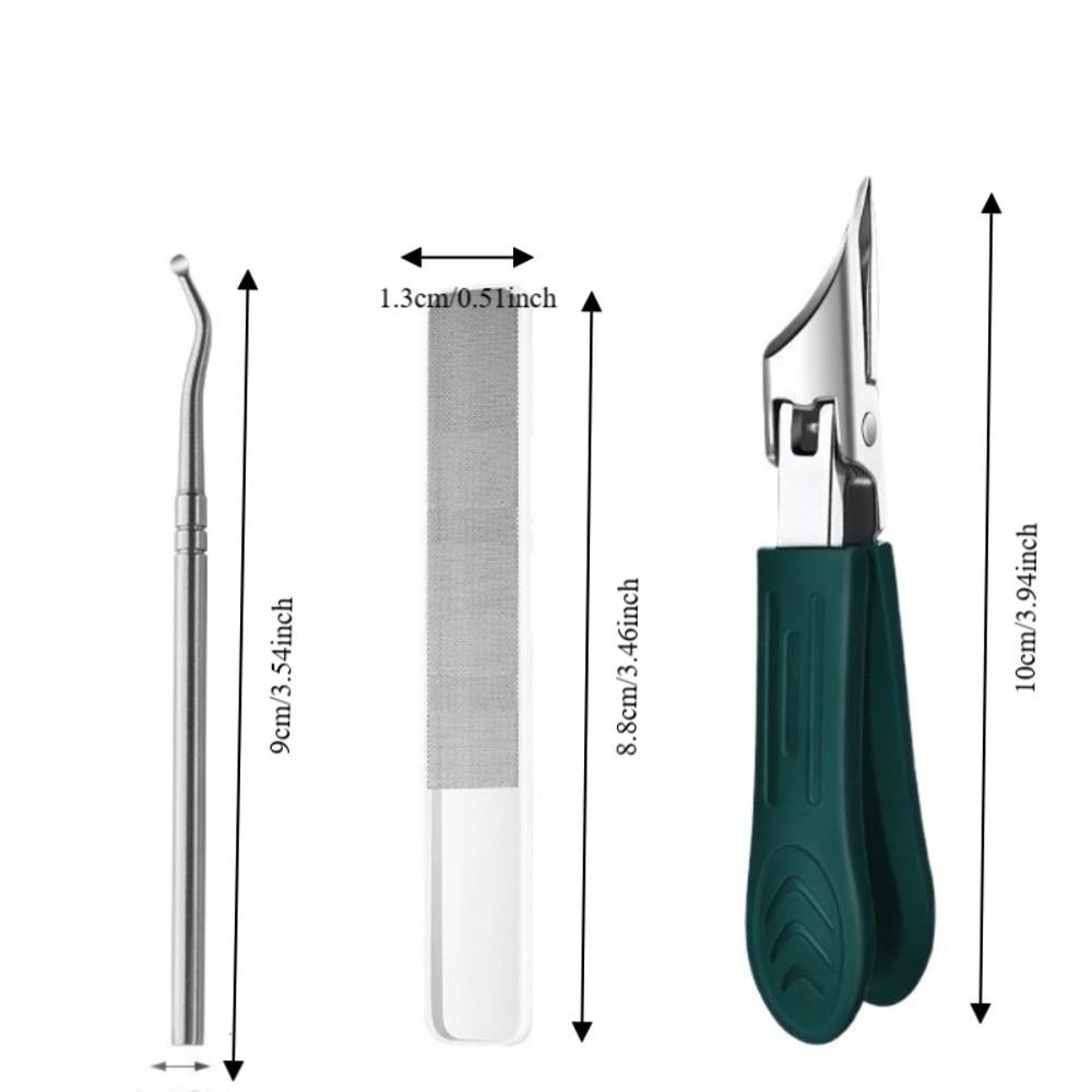 1/3 pcs Anti Splash Sharp Diagonal Pliers Stainless Steel Clipper For Ingrown Thick Nails