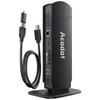 Acodot Вертикальная USB 3.0 USB-C Док-станция, Двойной дисплей, Совместима с Windows и Mac, Поддерживает 13-в-1 Ноутбуки, Двойной дисплей, USB-C Док-станция, H