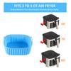 Square Air Fryer Liner Silicone Baking Mat 6.7 Inch Non-Stick